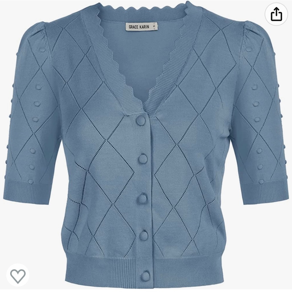 Grace Karin NWT cropped cardigan - Picture 2 of 2